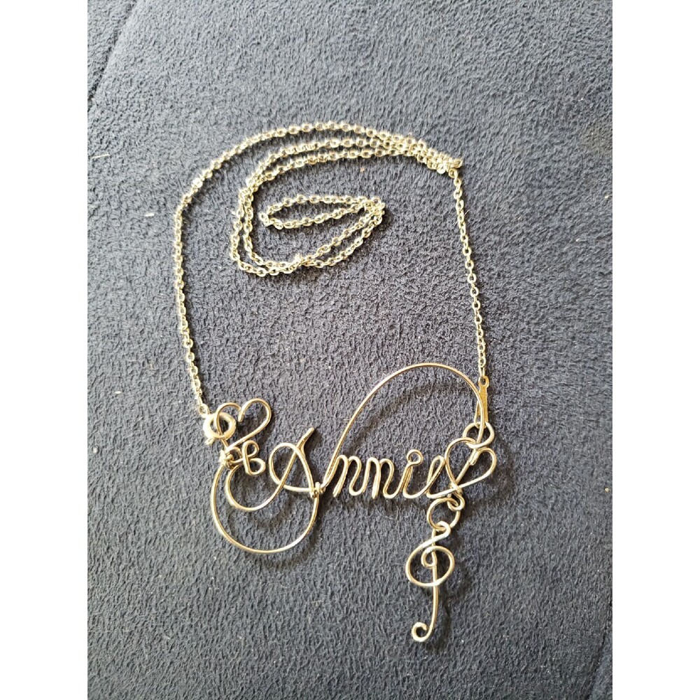 Annie Silver Metal Necklace Handmade Dainty Fairy Festival Streetwear